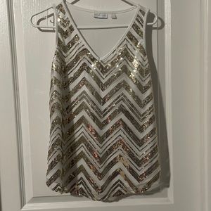 New York and Company Sequin Top